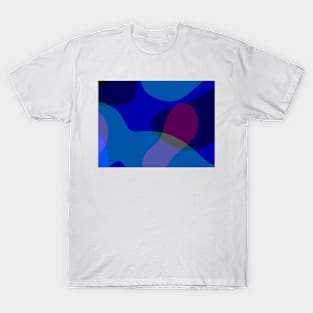 Blue Abstract 1118 - Groovy Blue And Purple Art T-Shirt